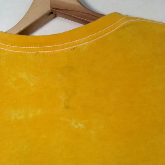 Pittsburgh Pirates Baseball Shirt Medium Gold Black Tie Dye MLB Genuine Hippie - Picture 14 of 14